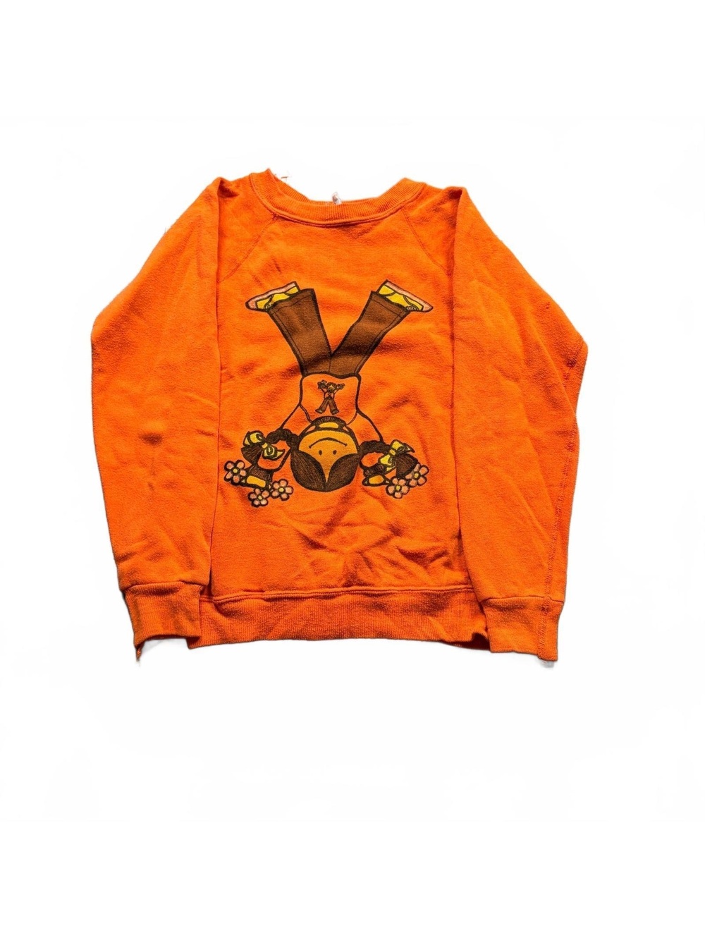 60’s Vintage Girl Scouts Orange Sweatshirt 14x19.5